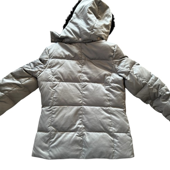Women’s Zeroxposur Down Puffer Silver Jacket Removable Hood Size Small *read* - Picture 5 of 10